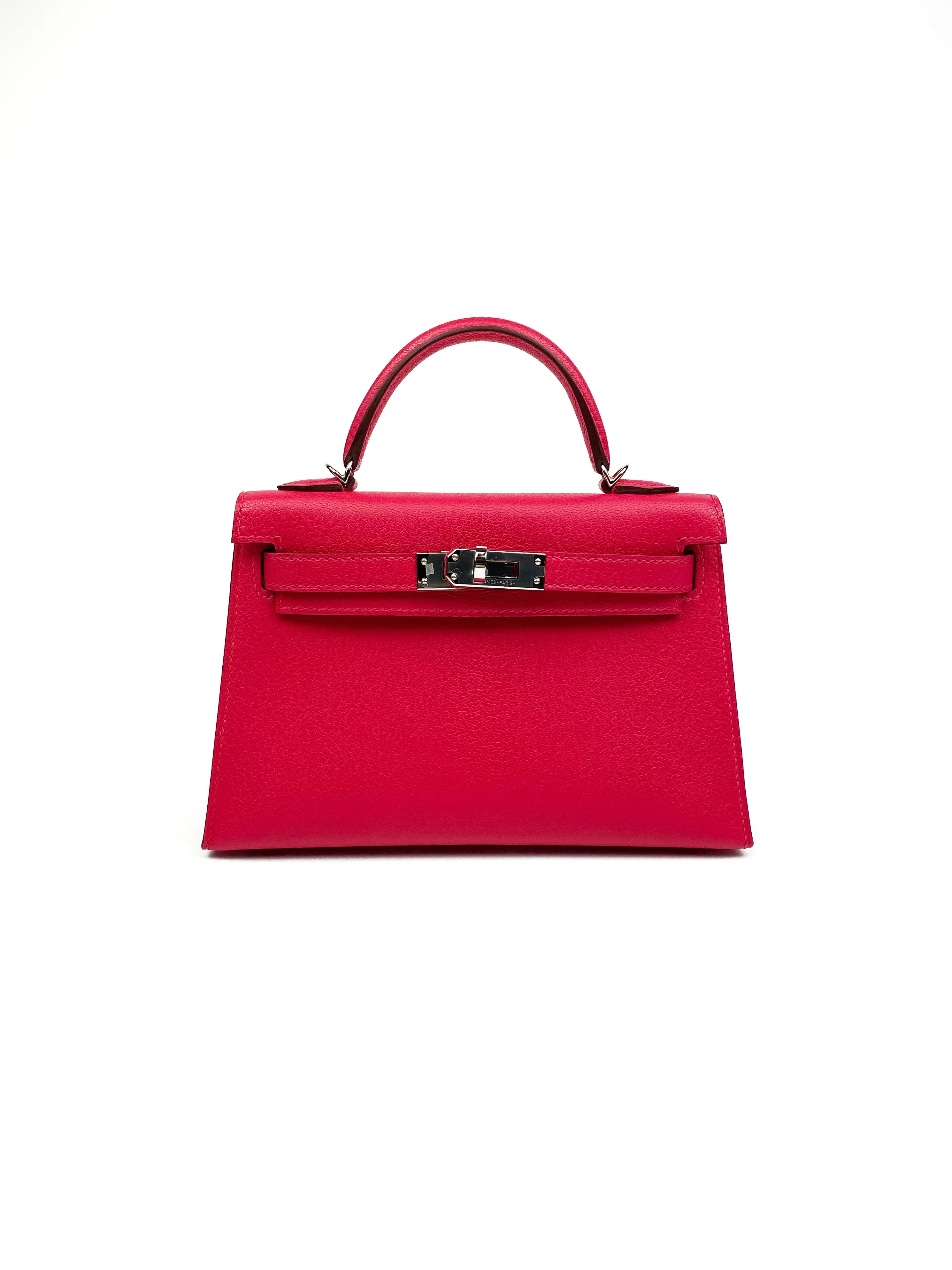Hermes Mini Kelly Rose Extreme Bag