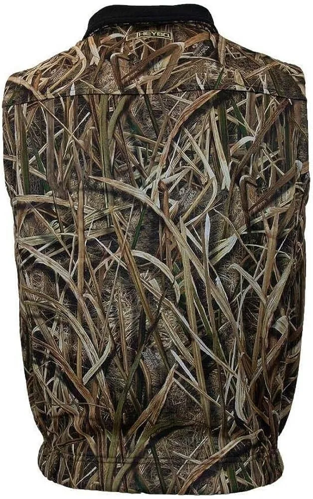 Heybo Outdoors Hunting Fishing Camping DELTA Vest Poly-Fleece Outer Shell Full Zip Inner Pocket Elastic Waist Hunting Vest