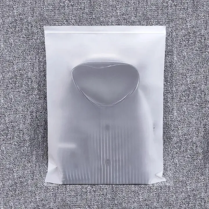 High Quality Zip Frosted Lock Poly Bags Cpe Slider Packaging Matte Zipper Clothes Bags Custom Packaging Bags For Clothing