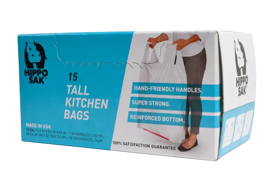 Hippo Sak Trash Bag Heavy Duty 15 units (13 gal/unit) from Mexmax INC.