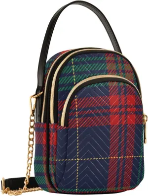 Holiday Festive Cell Phone Purse Crossbody Handbag Durable Shoulder Bag Travel Pouch
