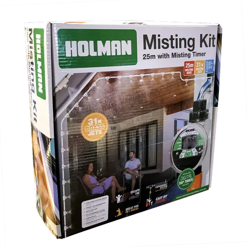 Holman Misting Kit 25m With Misting Timer/Fully Expandable System/ Ideal for Pet Areas