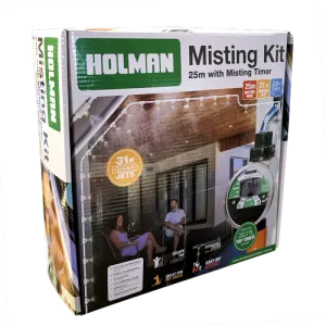 Holman Misting Kit 25m With Misting Timer/Fully Expandable System/ Ideal for Pet Areas