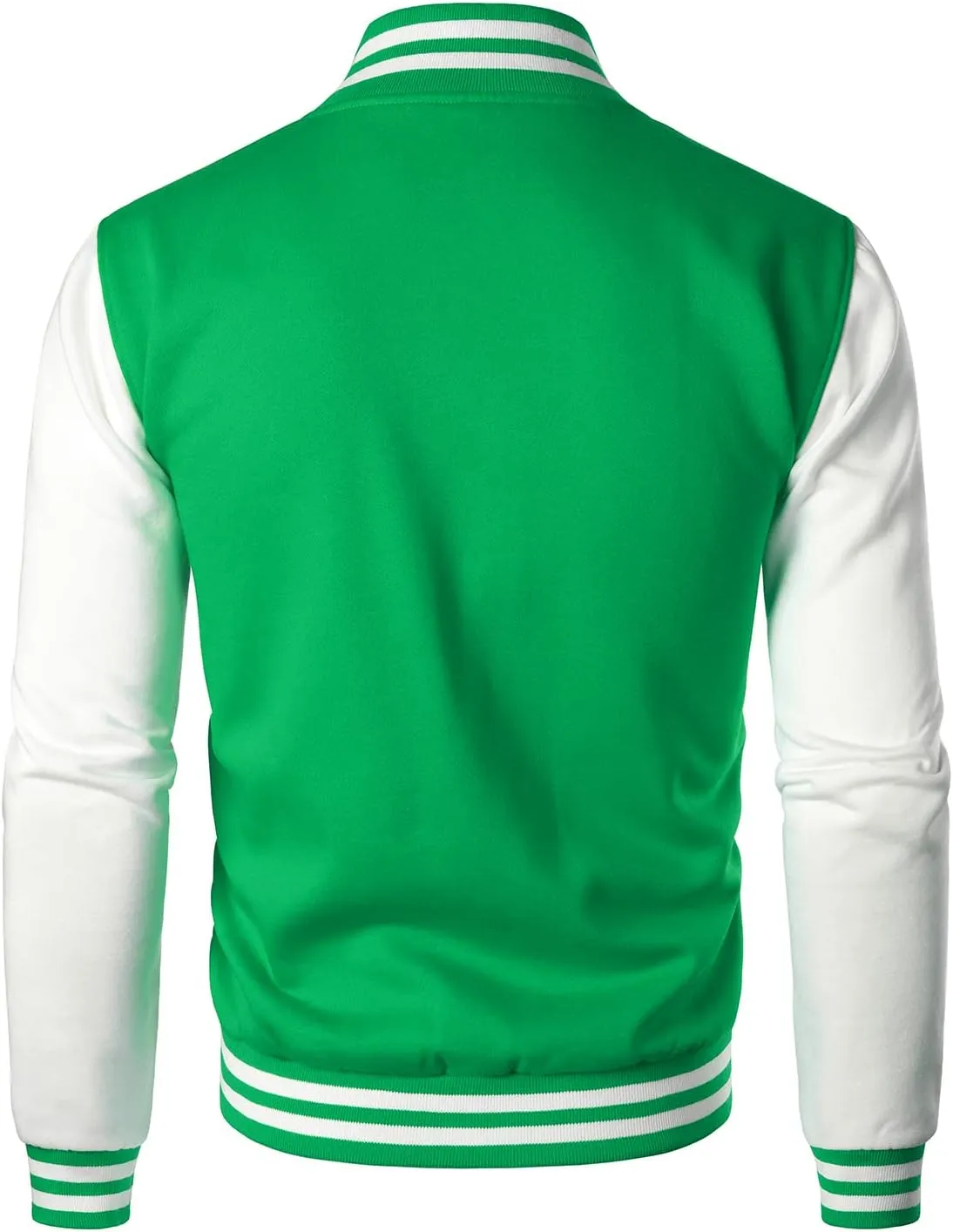HOOD CREW Man’s Varsity Baseball Jacket Cotton Blend Letterman Jackets