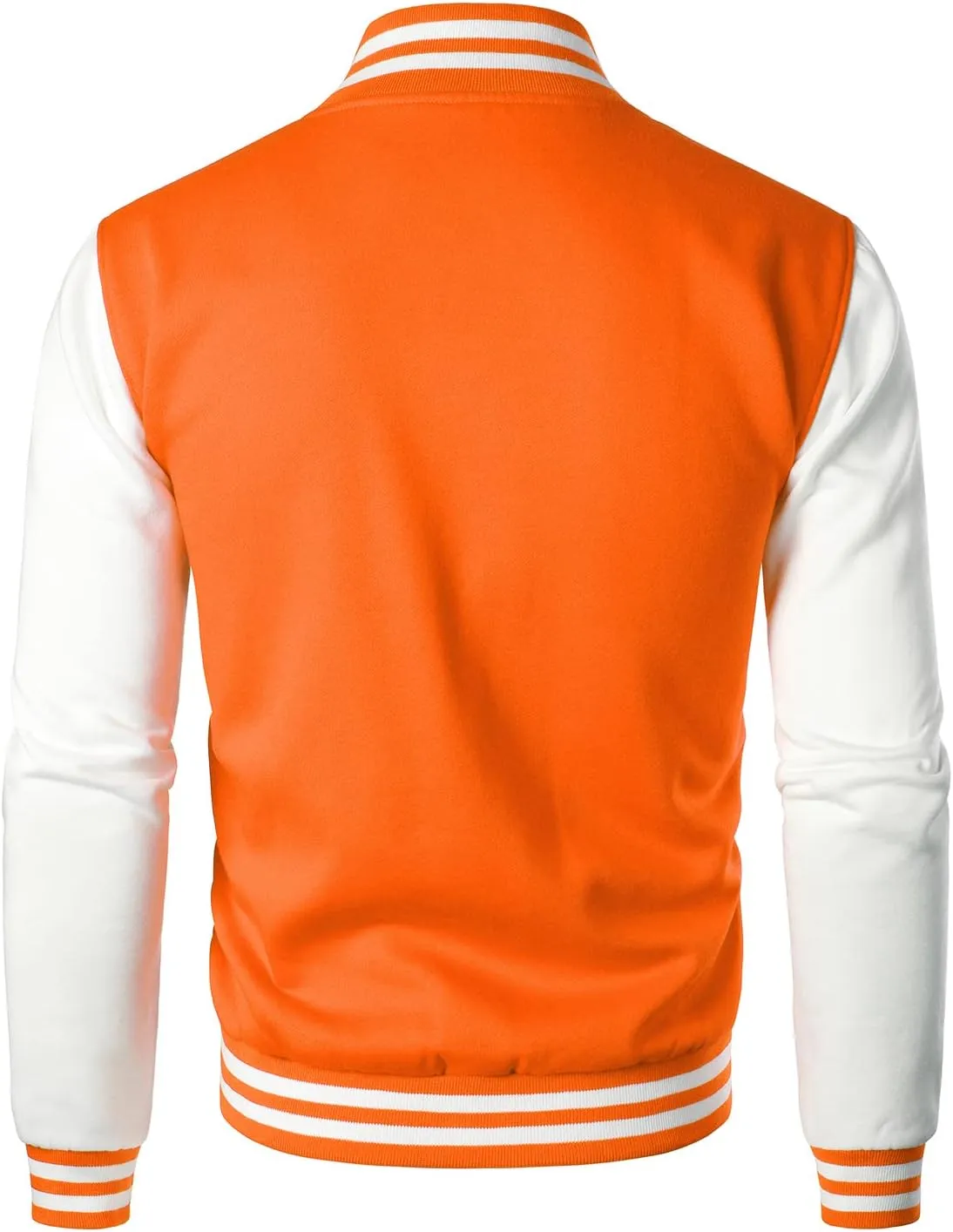 HOOD CREW Man’s Varsity Baseball Jacket Cotton Blend Letterman Jackets
