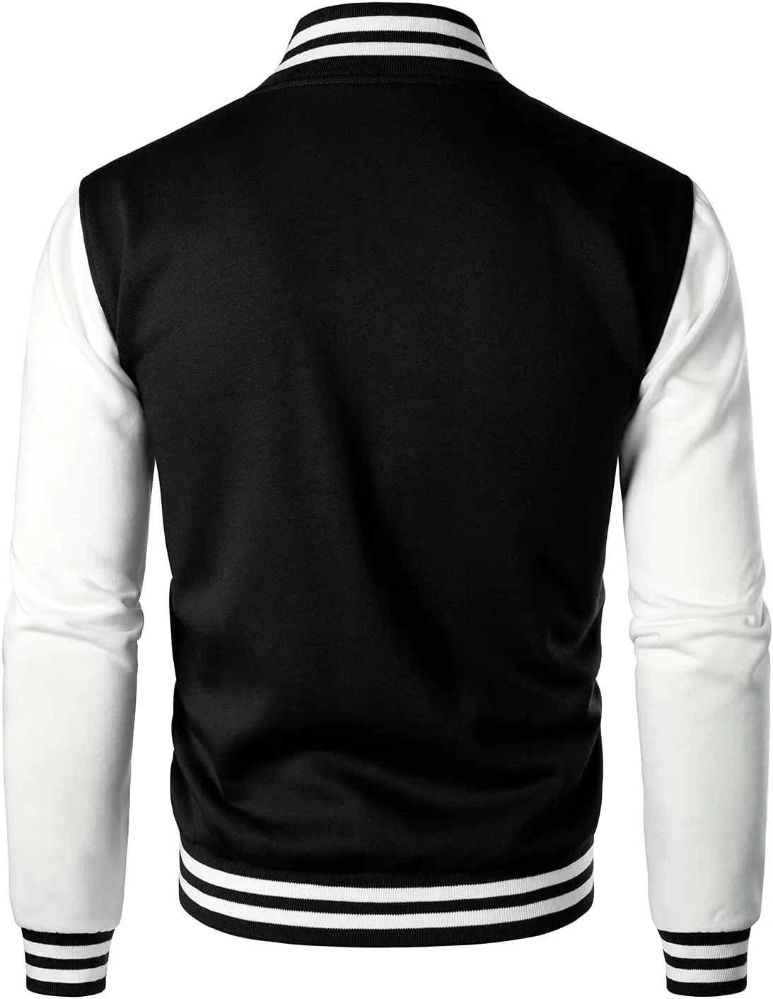 HOOD CREW Man’s Varsity Baseball Jacket Cotton Blend Letterman Jackets