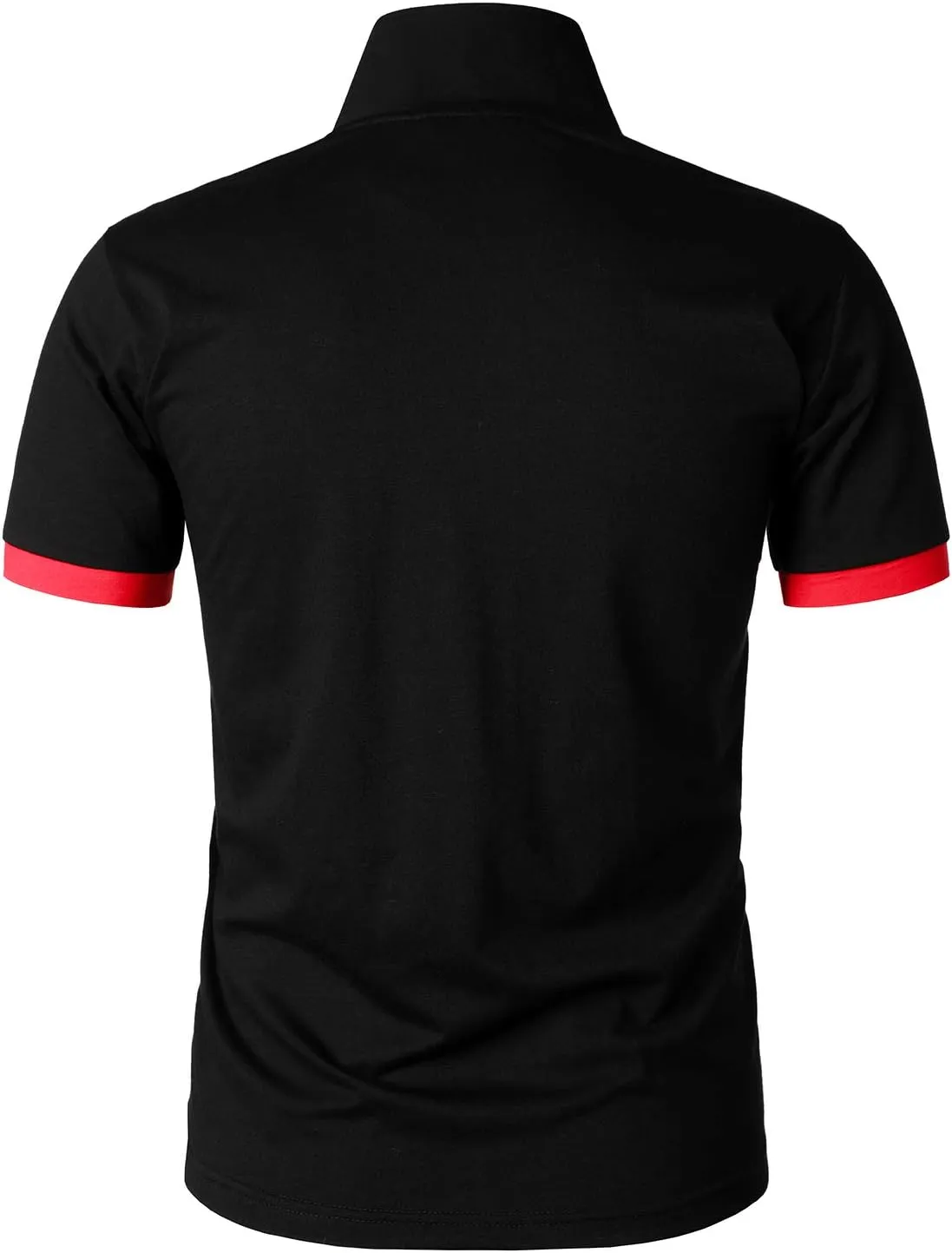HOOD CREW Men’s Classic Polo Shirt Short Sleeve Shirts Lightweight Casual Tops