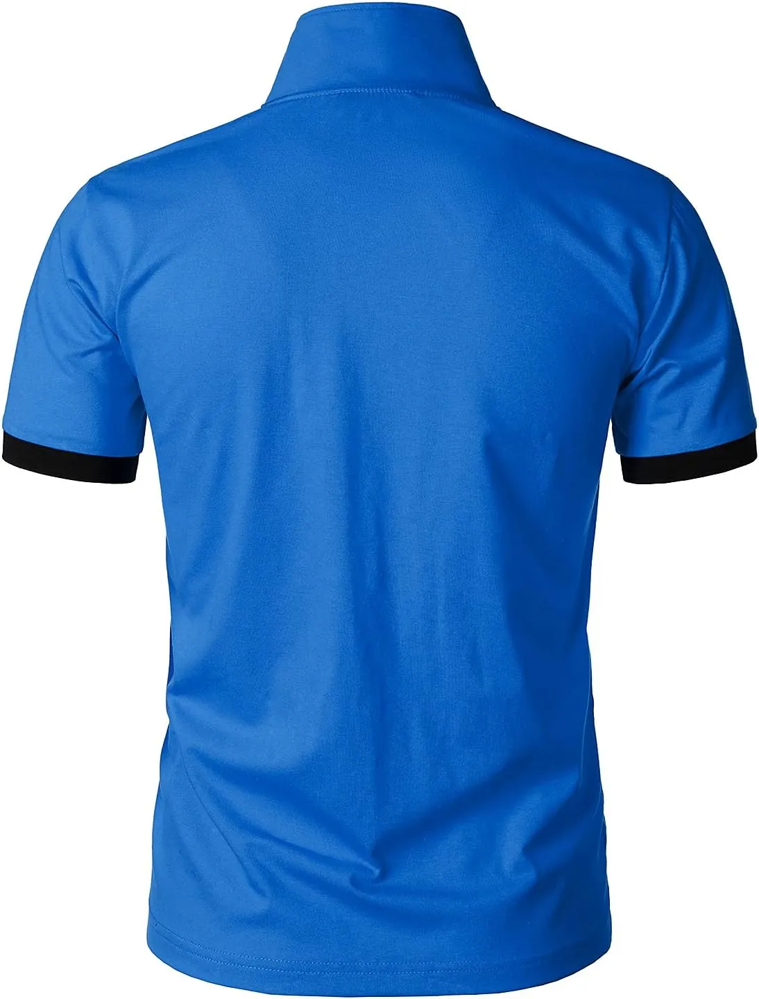HOOD CREW Men’s Classic Polo Shirt Short Sleeve Shirts Lightweight Casual Tops