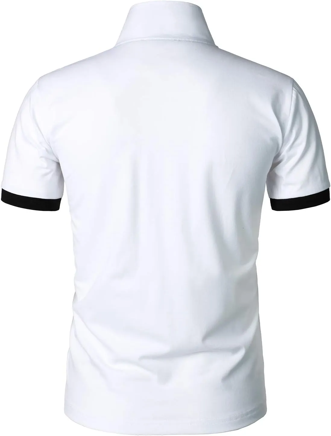 HOOD CREW Men’s Classic Polo Shirt Short Sleeve Shirts Lightweight Casual Tops