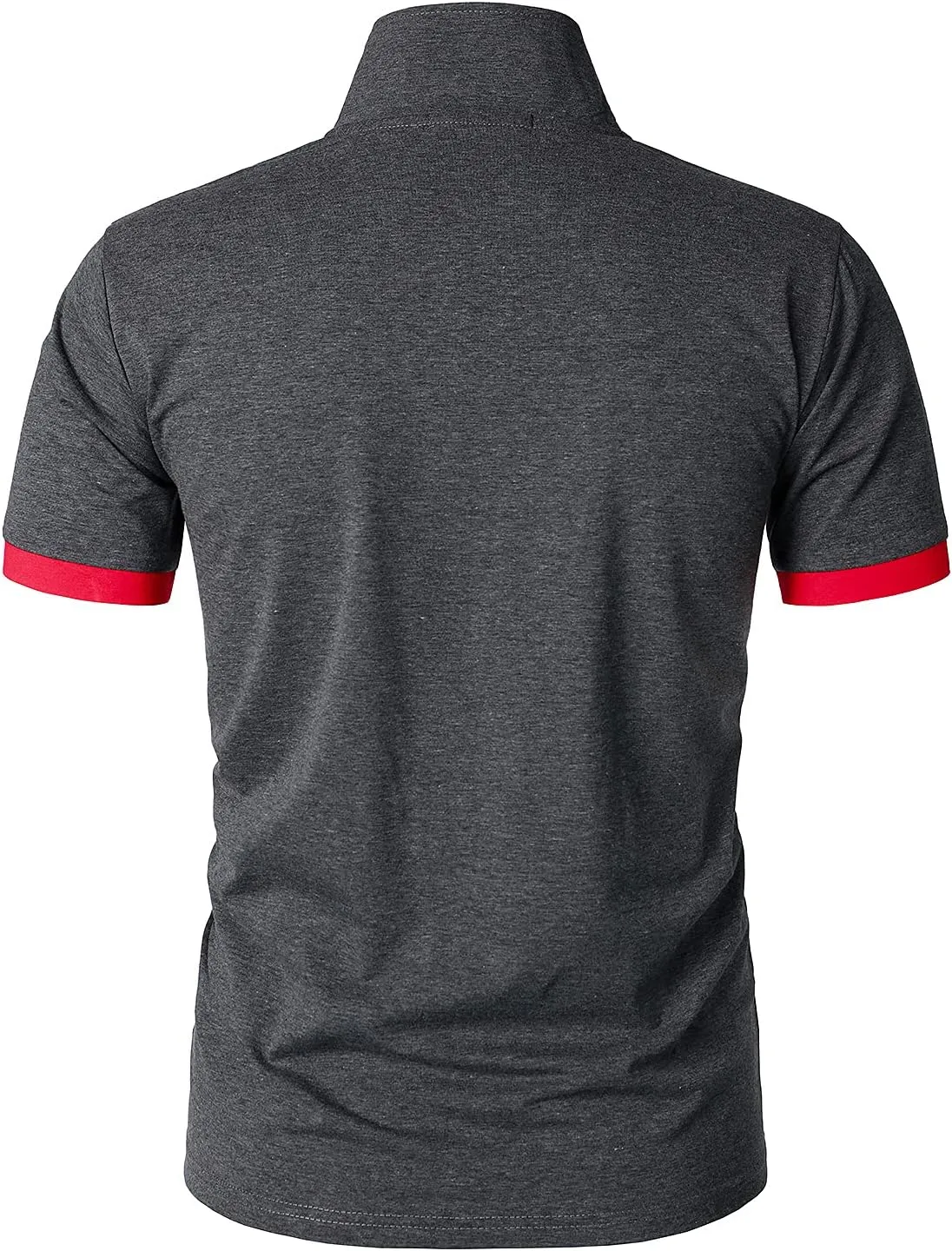 HOOD CREW Men’s Classic Polo Shirt Short Sleeve Shirts Lightweight Casual Tops
