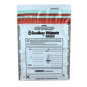 Huron Level 4 12 x 16 Tamper Evident Bag, Clear (100) HASZ0063