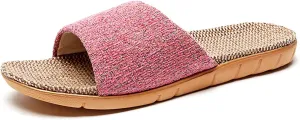 Hwayslon Fashion Unisex Linen Summer Skidproof Indoor Slippers