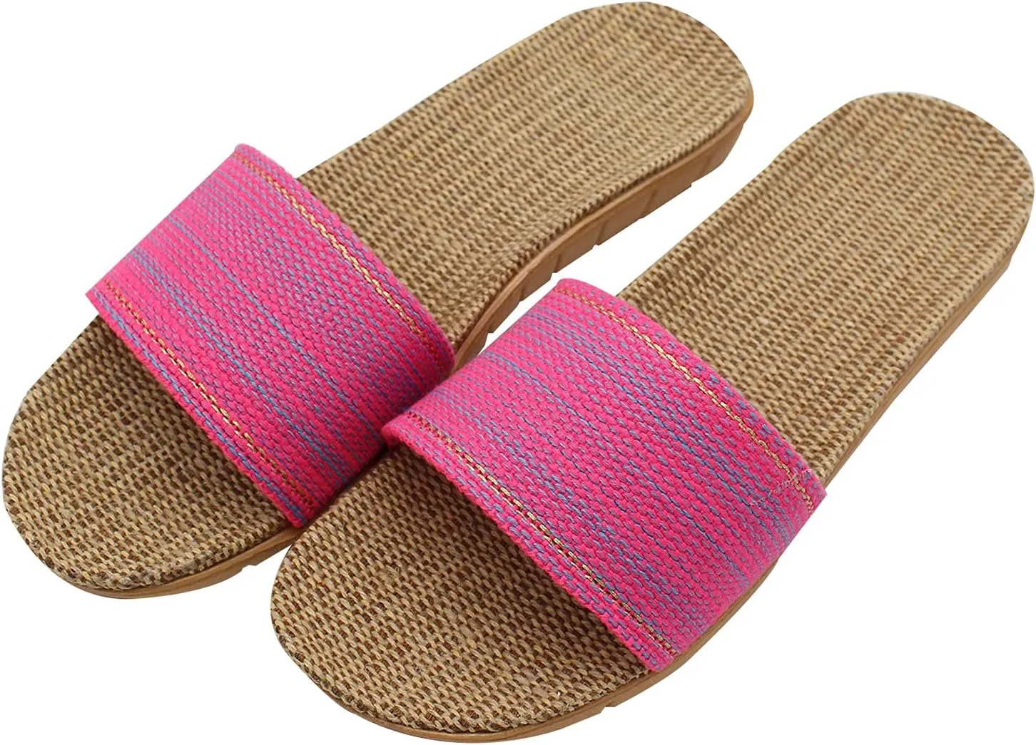 Hwayslon Fashion Unisex Linen Summer Skidproof Indoor Slippers
