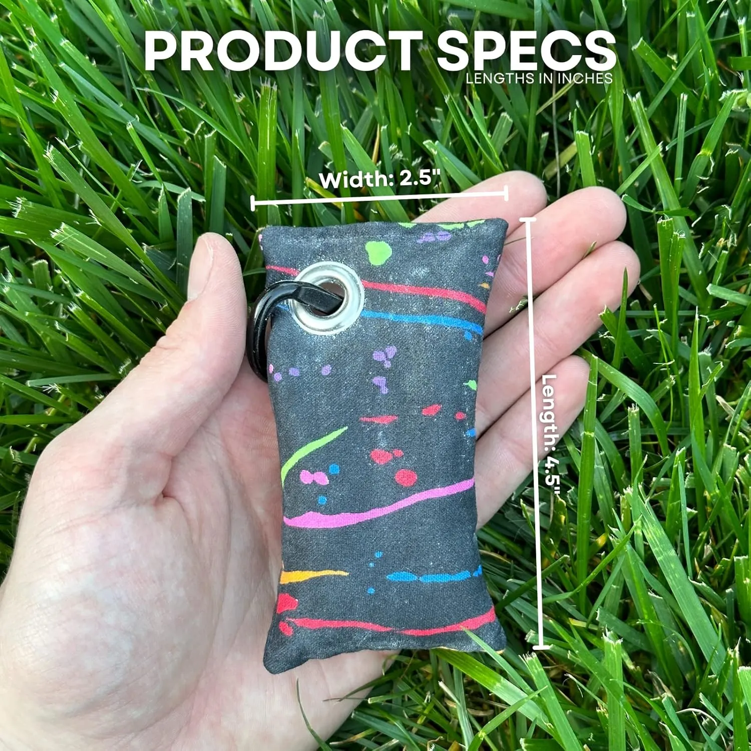HYZER HOUND DISCS Disc Golf Chalk Bag | Dry Your Hands in the Heat of Summer | Attaches to Bag with a Carabiner | Improve Your Hand Grip for Consistency | Essential Disc Golf Accessories | Chalk
