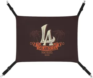 I Love Los Angeles City Cat Hanging Hammock Soft Breathable Pet Cage Dog Hammock with Adjustable Straps and Metal Hooks