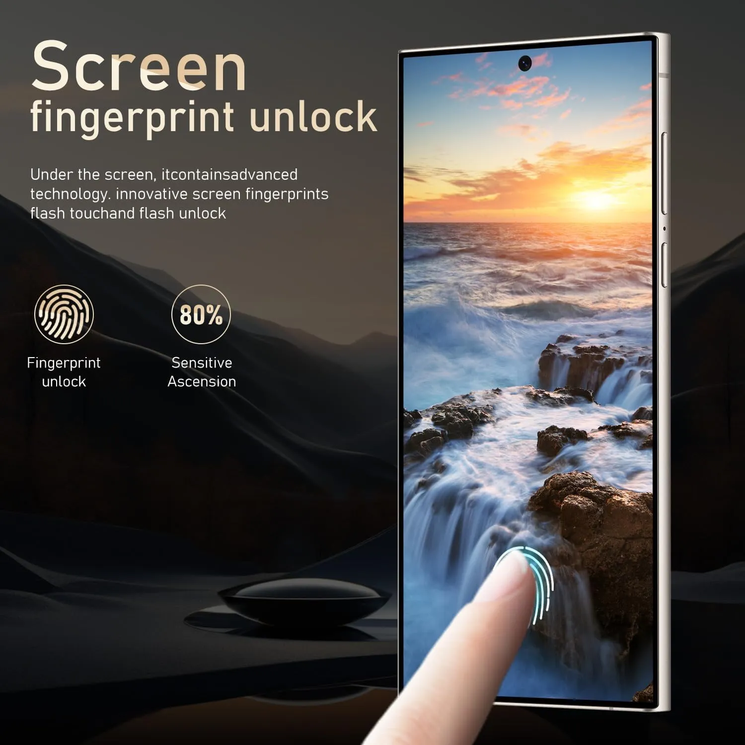 I24 Ultra 5G Unlocked Phones, Built in Pen, Smartphone Battery 6800mAh 6.8" HD Screen Unlocked Cell Phone, 6 256GB Android13 with 128G Memory Card, Face ID/Fingerprint Lock/GPS (White)