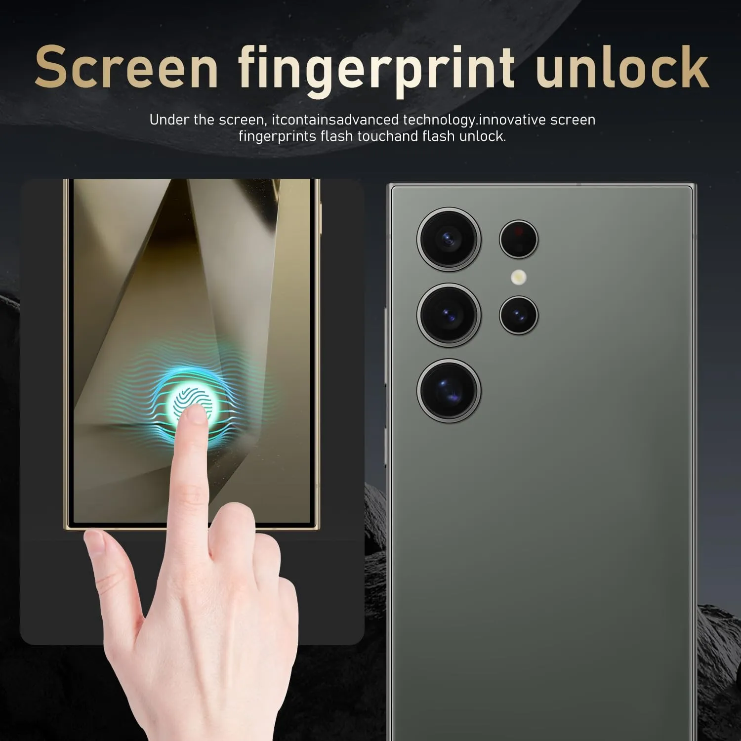 I24 Ultra Unlocked Smartphone,6GB 256GB Built in Pen with128GB Memory Card Cell Phone Android 13, 6.8" HD Screen Unlocked Cell Phone, 6800mAh, 48MP 108MP Dual Camera/Fingerprint Lock (Green)