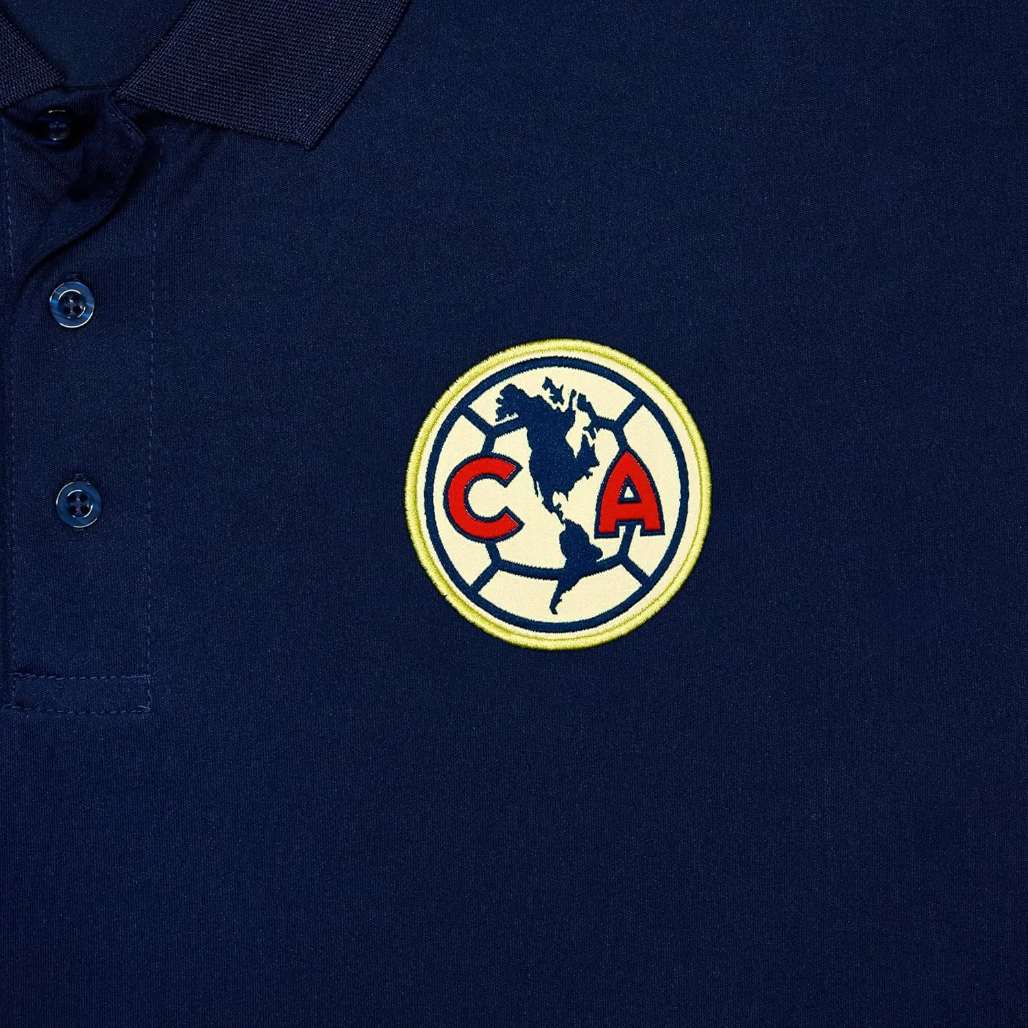 Icon Sports Officially Licensed Soccer Polo Shirt, Woven Patch Adult Unisex Collared Shirt