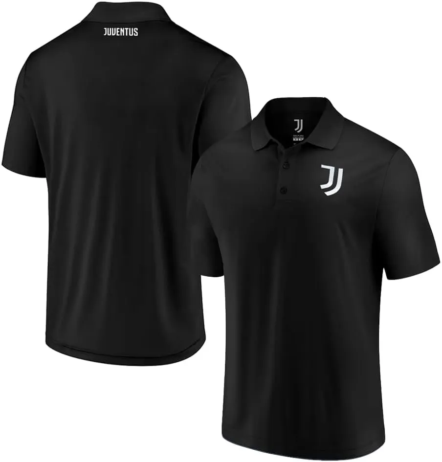 Icon Sports Officially Licensed Soccer Polo Shirt, Woven Patch Adult Unisex Collared Shirt