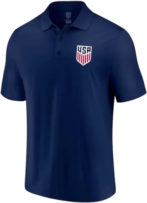 Icon Sports Officially Licensed Soccer Polo Shirt, Woven Patch Adult Unisex Collared Shirt