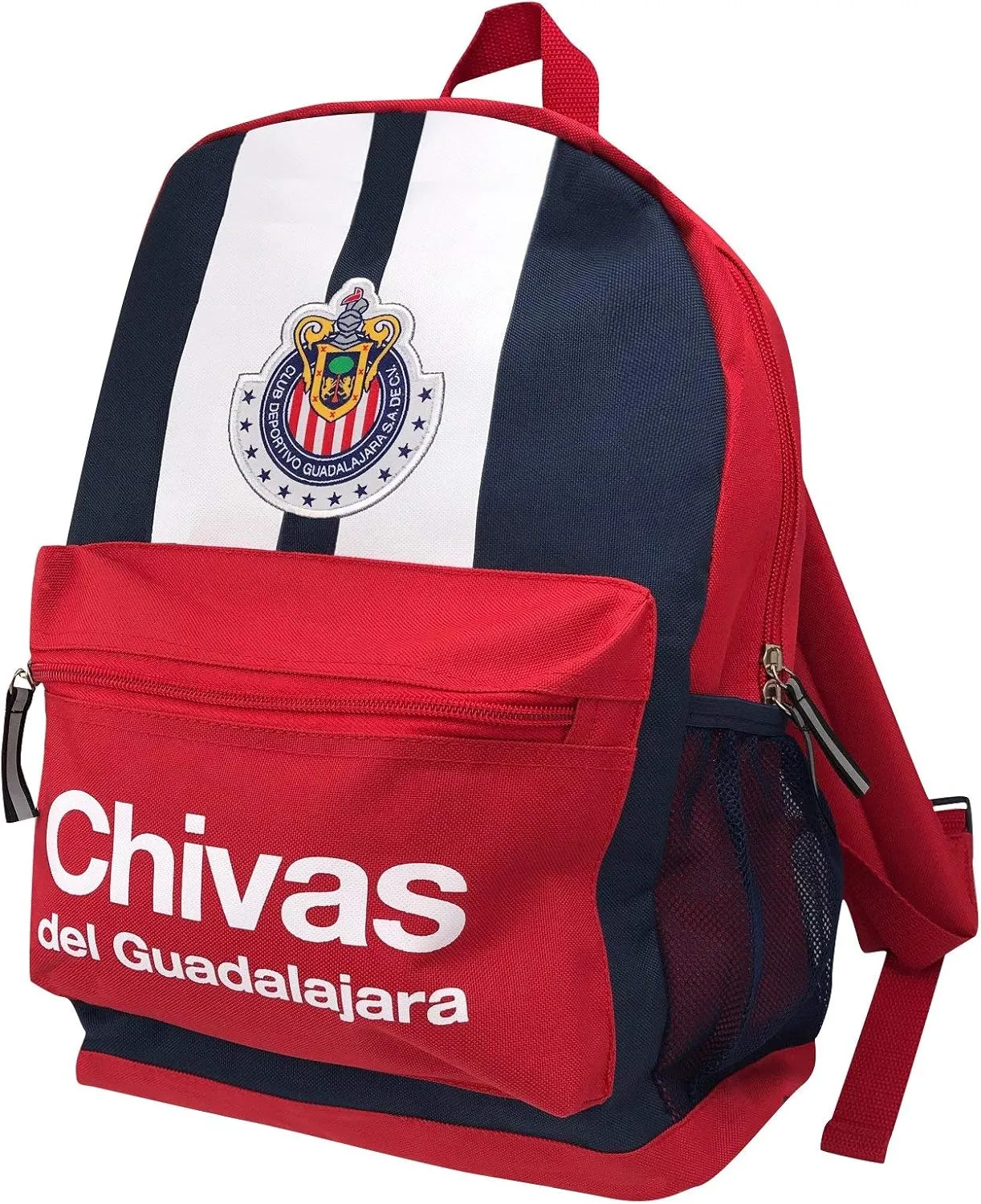Icon Sports Soccer Backpack Bag – Officially Licensed Chivas C.D. Guadalajara Team Club Logo Adult Football Fan Compartment Shoulder Padding Unisex CH03BP-N