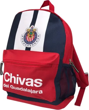 Icon Sports Soccer Backpack Bag – Officially Licensed Chivas C.D. Guadalajara Team Club Logo Adult Football Fan Compartment Shoulder Padding Unisex CH03BP-N