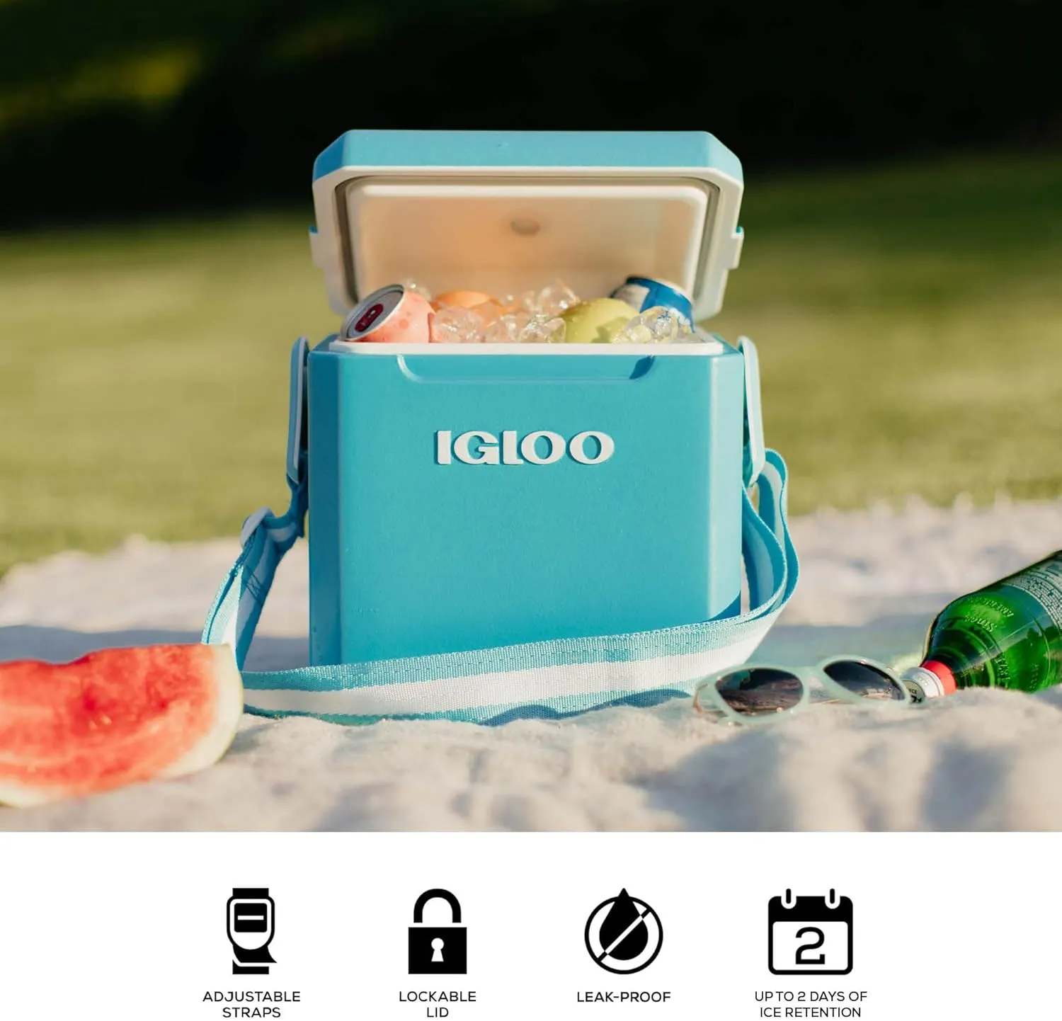 Igloo 11 Qt Tag Along Too Strapped Picnic Style Cooler