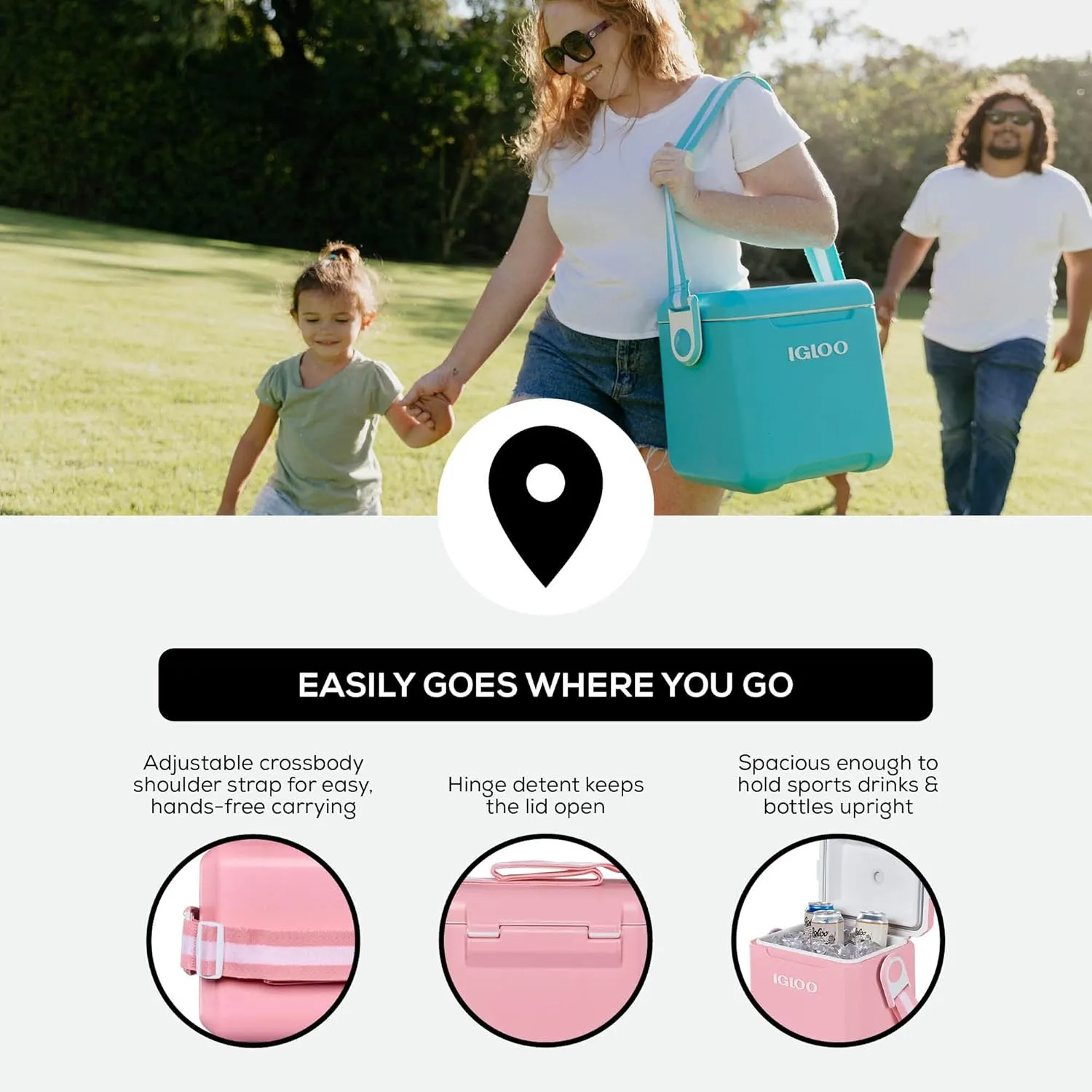 Igloo 11 Qt Tag Along Too Strapped Picnic Style Cooler