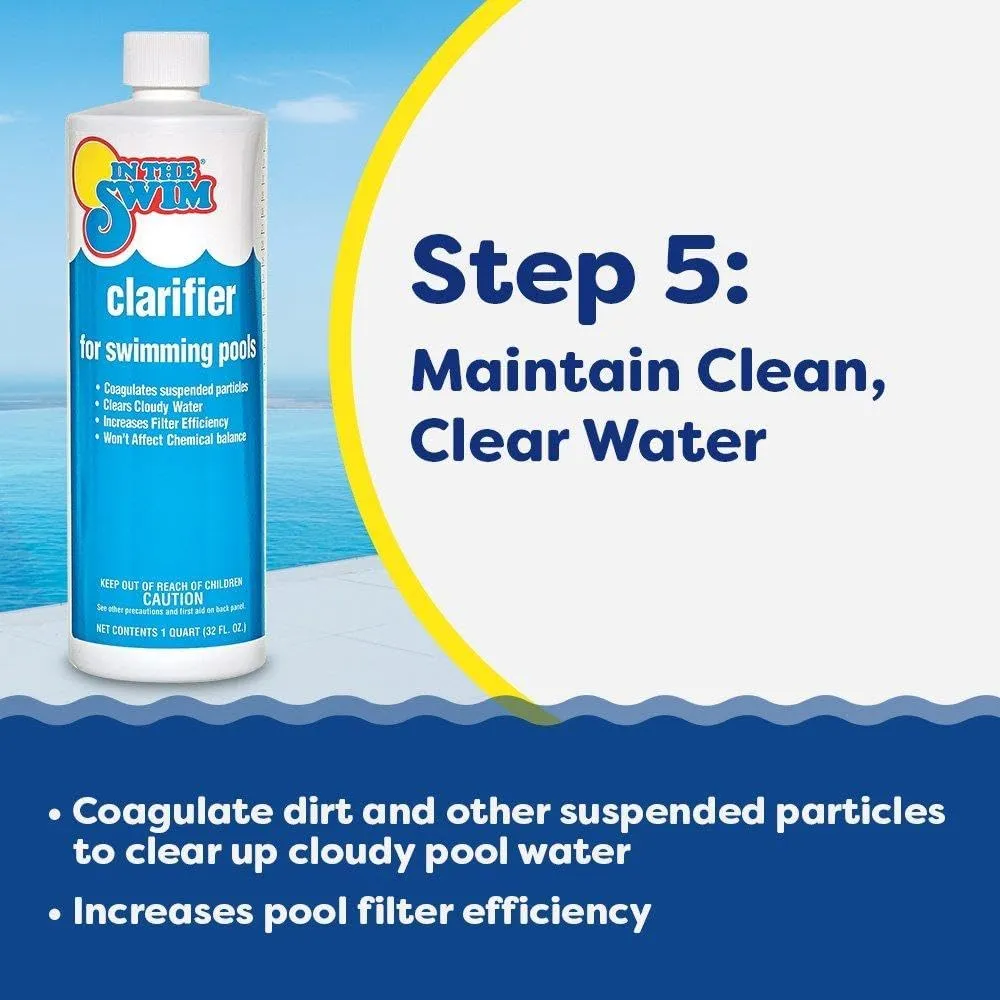 In The Swim Pool Deluxe Opening Chemical Start Up Kit - Above Ground and In-Ground Swimming Pools - Up to 15,000