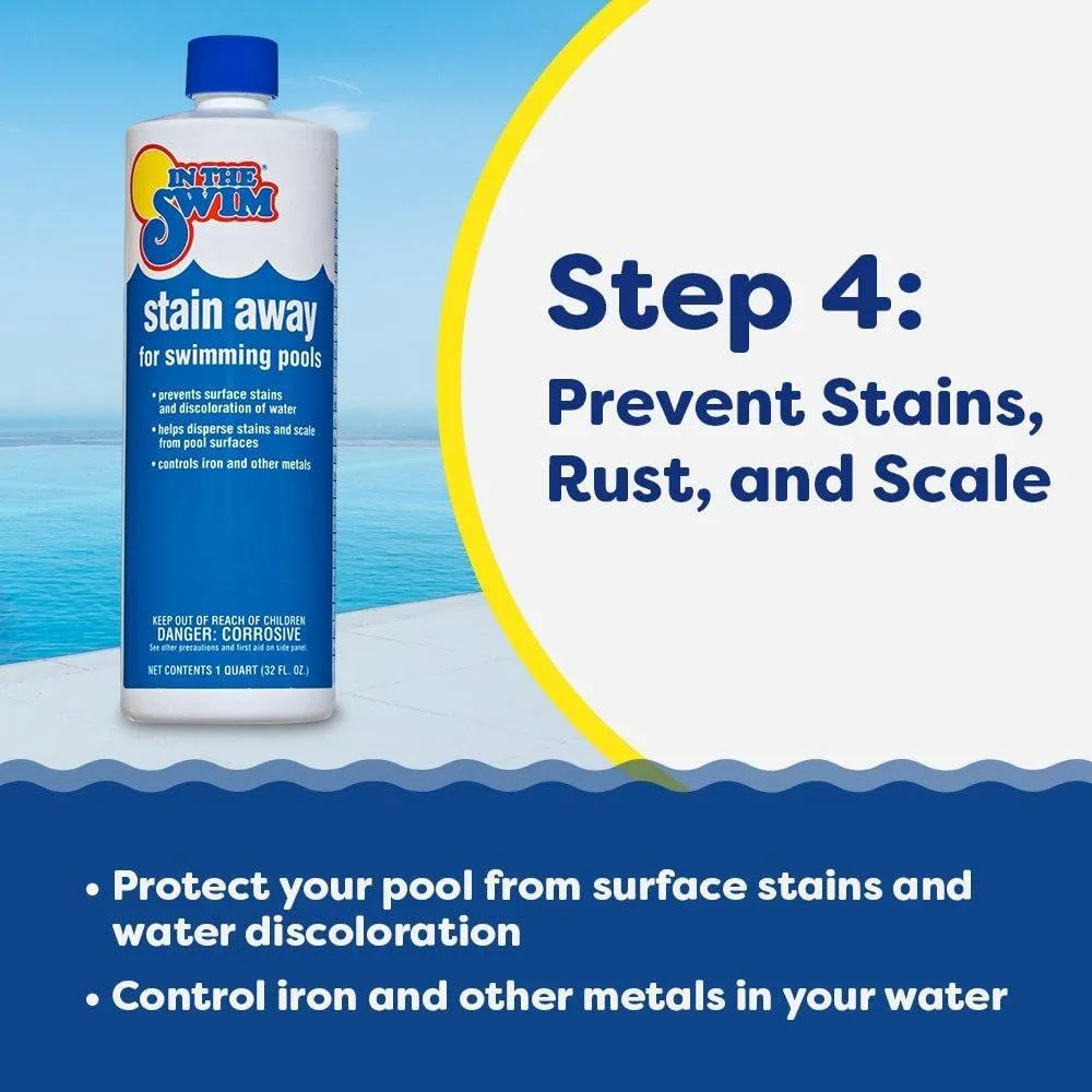 In The Swim Pool Deluxe Opening Chemical Start Up Kit - Above Ground and In-Ground Swimming Pools - Up to 15,000