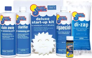 In The Swim Pool Deluxe Opening Chemical Start Up Kit - Above Ground and In-Ground Swimming Pools - Up to 15,000