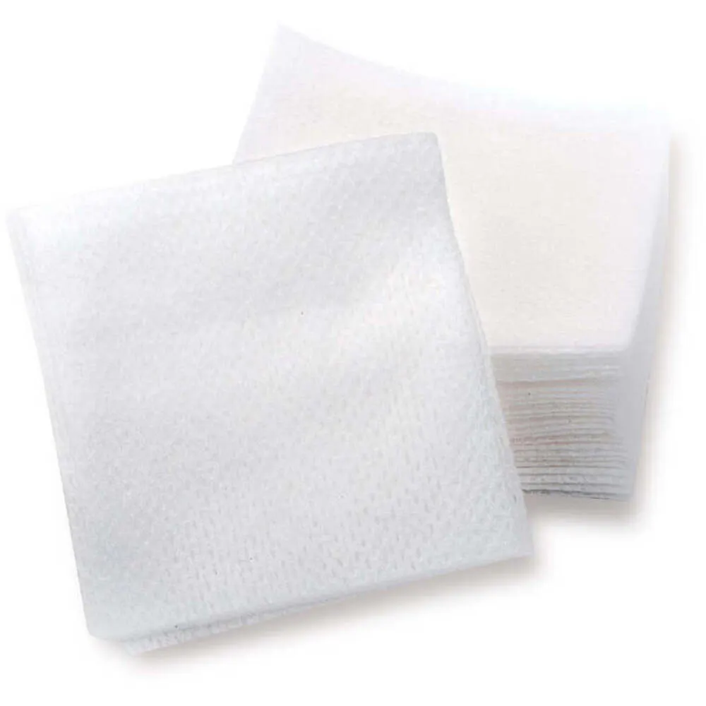 Intrinsics Cotton Esthetic Wipes - Large - 4" X 4" - 100% Naturelle Cotton / 200 Count per Resealable Bag X 10 Bags = Case of 2,000 Cotton Esthetic Wipes