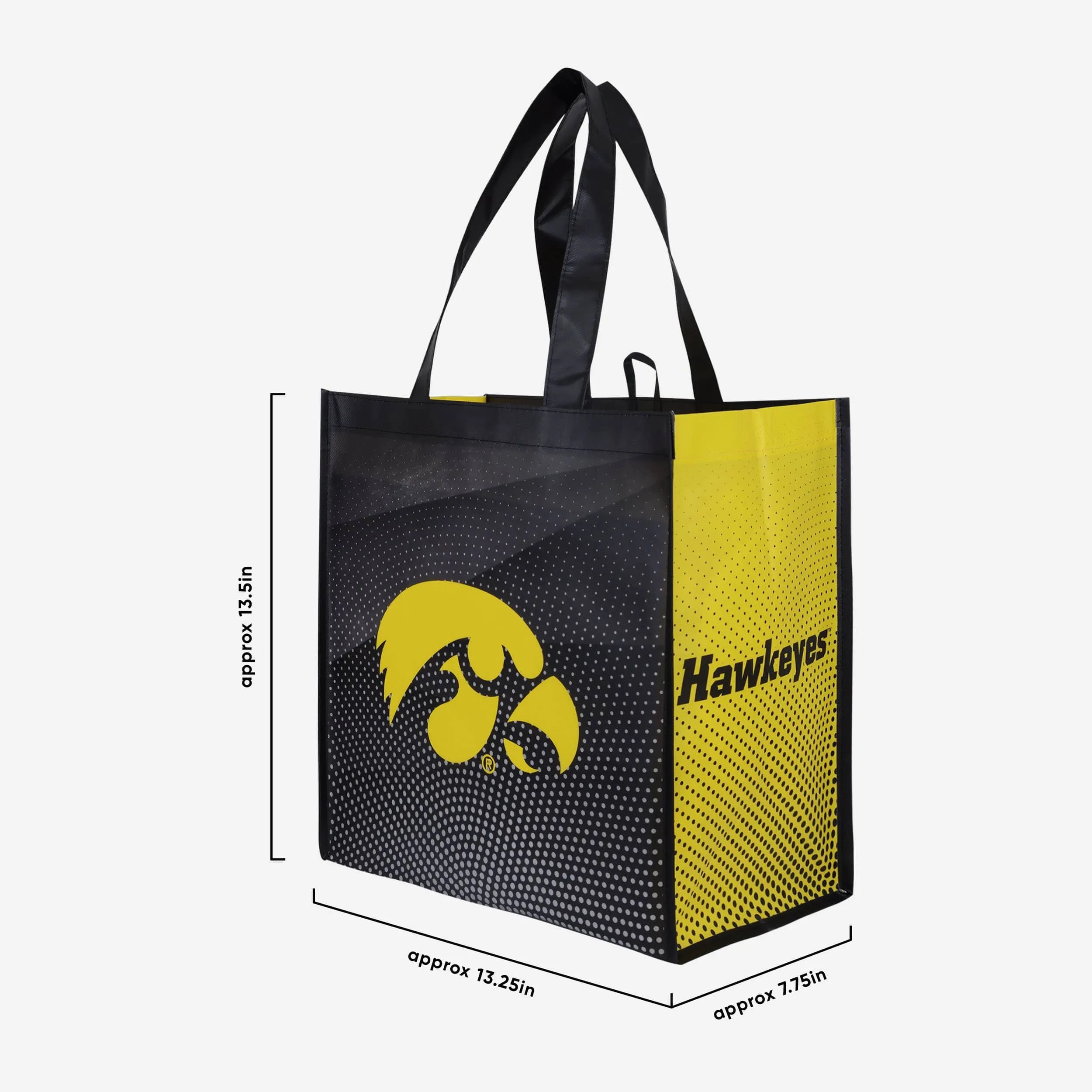 Iowa Hawkeyes 4 Pack Reusable Shopping Bag
