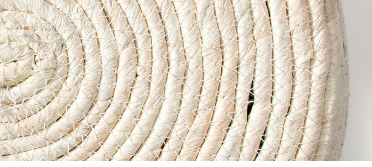 Japanese Style Hand-Woven Rattan Bed