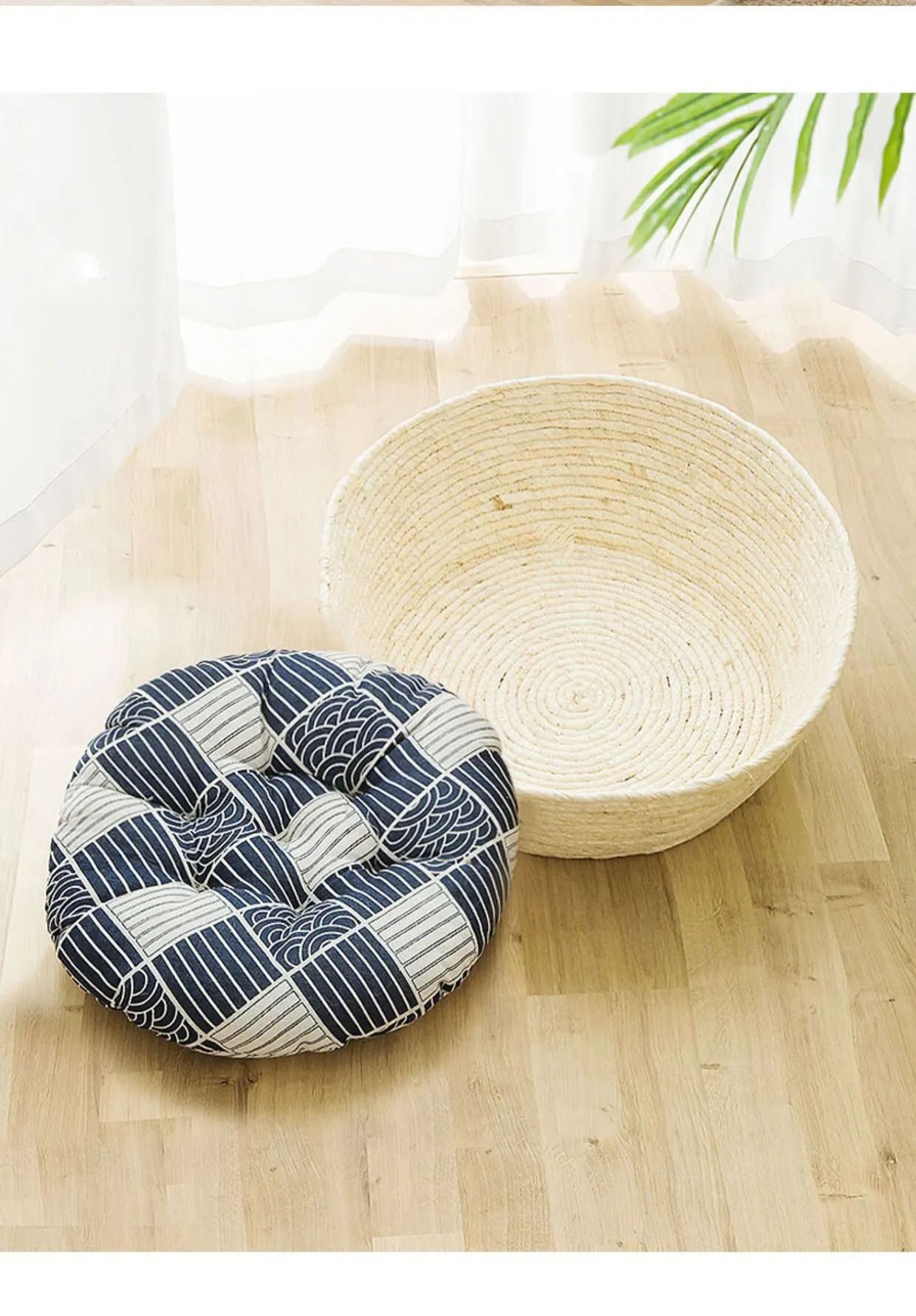 Japanese Style Hand-Woven Rattan Bed