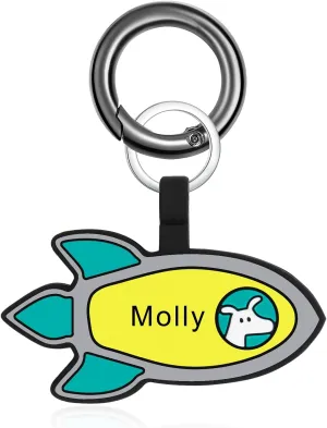 JewelOra Personalized Engraved Pet ID Tags Custom Silicone Dog ID Tags Engraved Double Sided Dog Cat Pet Name Number ID Tag