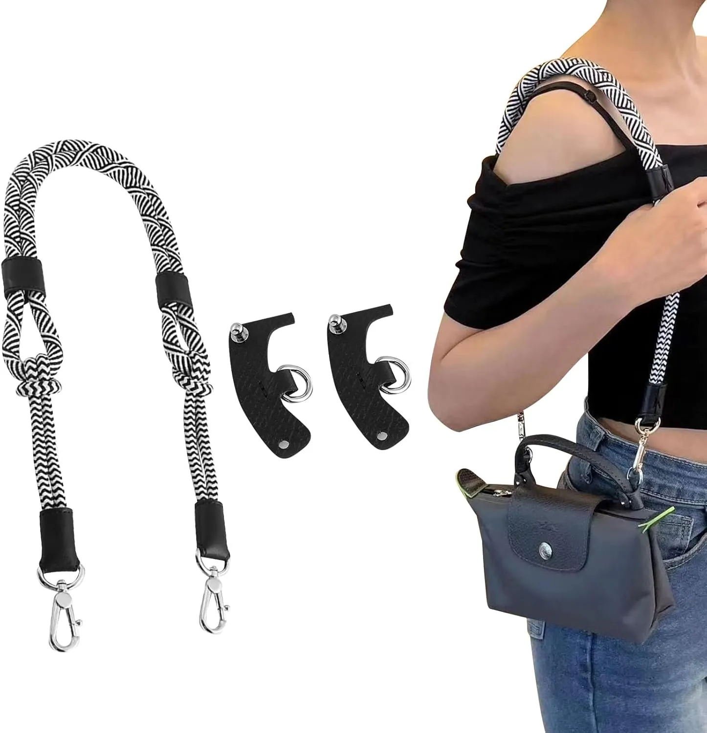 Jiesinlov Rope Purse Straps Replacement Crossbody Shoulder Strap for Mini Le PLIAGE