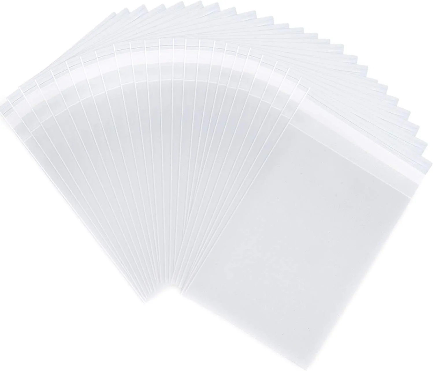 joybest 1000 Pack - 5 X 7 Inch Clear Resealable Cellophane Cello Bags, Plastic Cello Poly Bag for 5x7 Photos, Envelopes & A2 A4 A6 Cards