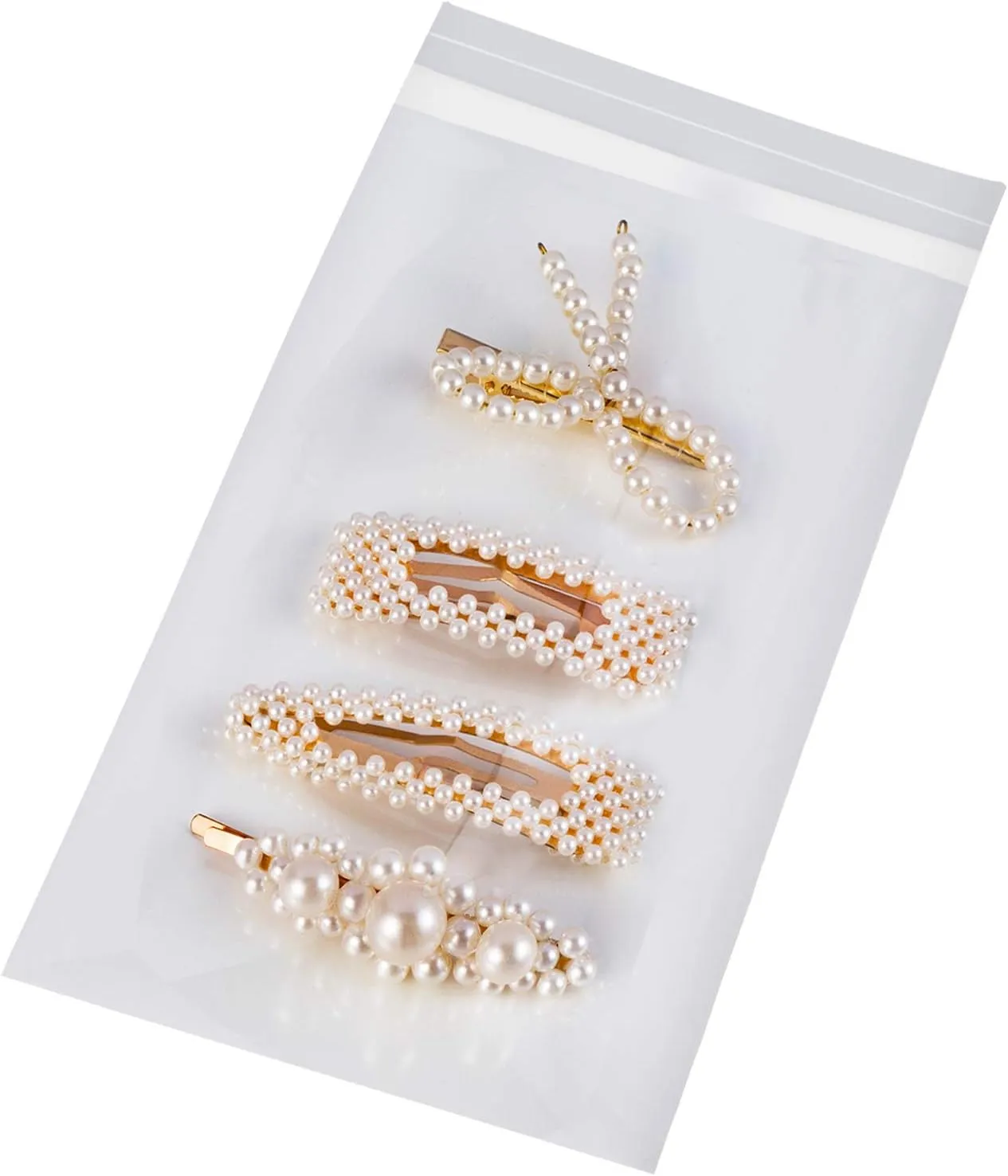 joybest 1000 Pack - 5 X 7 Inch Clear Resealable Cellophane Cello Bags, Plastic Cello Poly Bag for 5x7 Photos, Envelopes & A2 A4 A6 Cards
