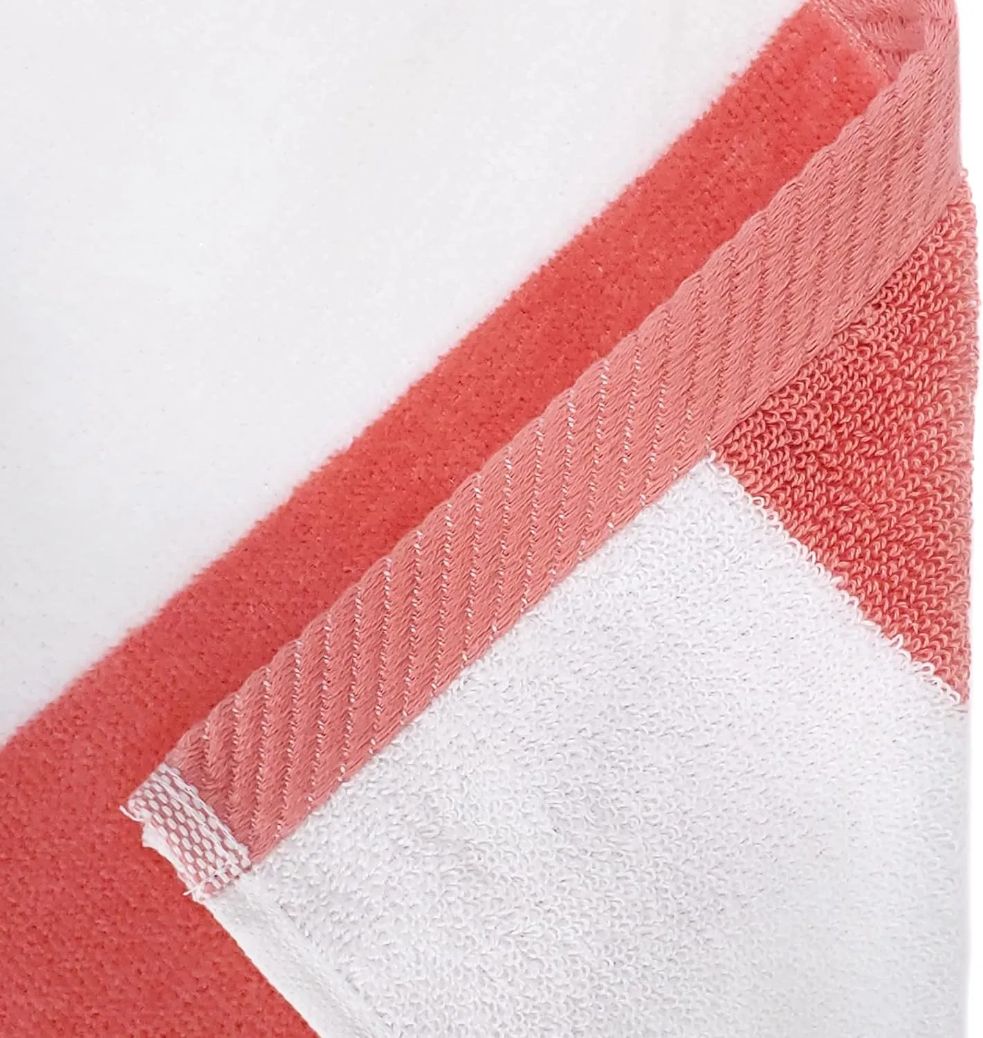 Kaufman - Soft Oversized | 35" x 70" Velour Tonal Striped Beach Towels | Absorbent, Quick-Drying | 100% Cotton Thick Beach Towels (COR-SEA)