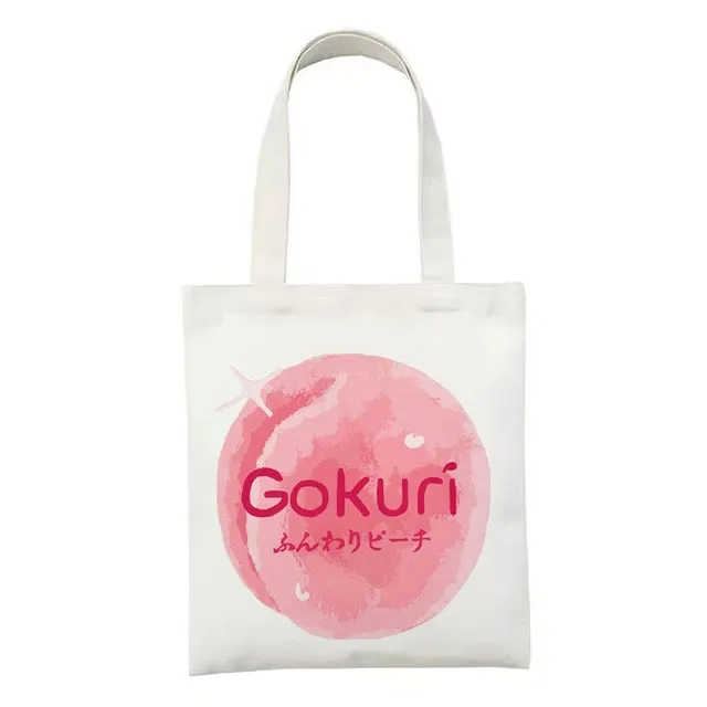 Kawaii Printed Canvas Shopping Bags