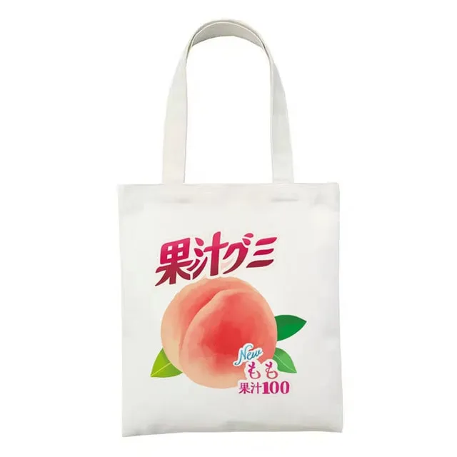 Kawaii Printed Canvas Shopping Bags