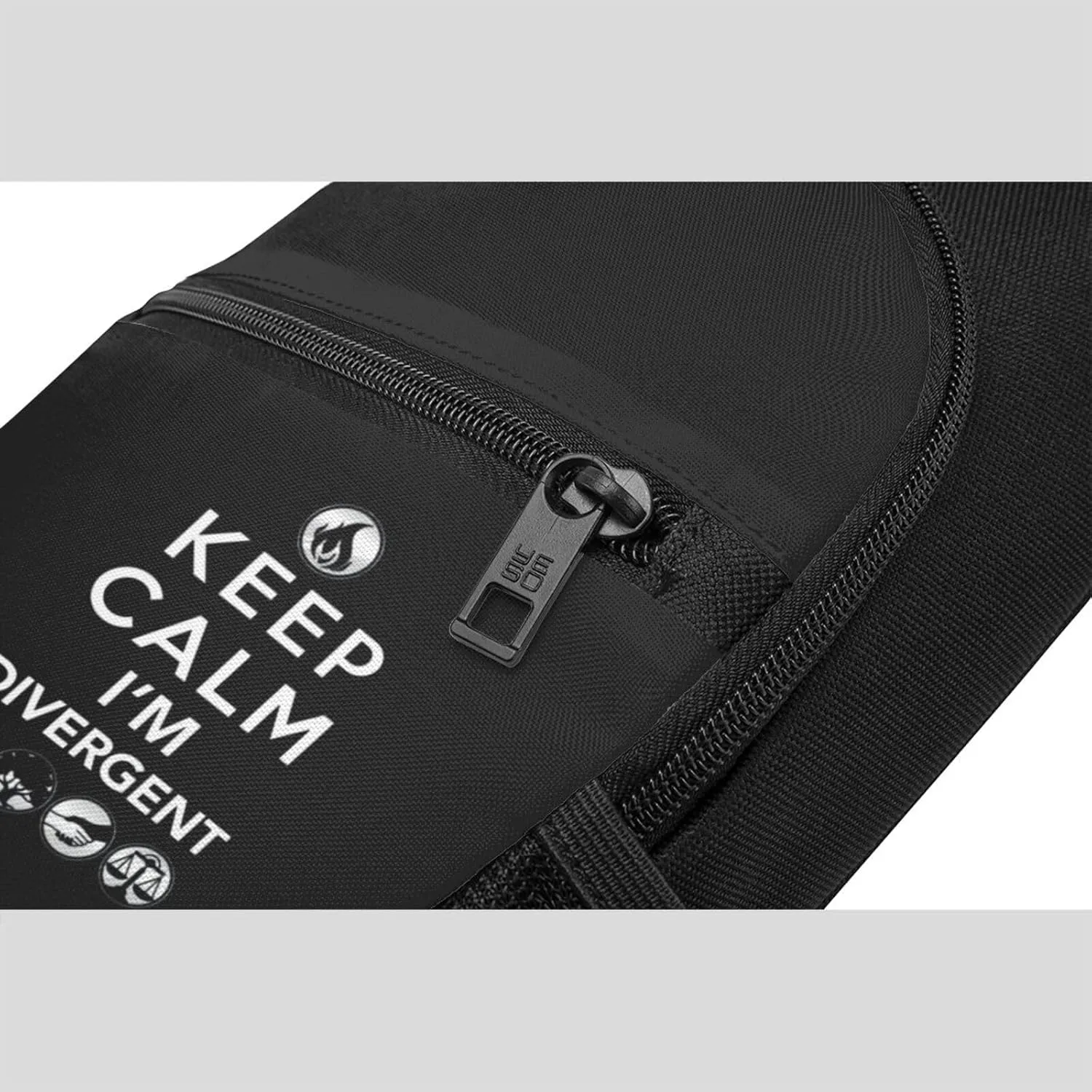 Keep Calm Im Divergent Shoulder Bag Adjustable Leisure Travel Crossbody Shoulder Bag Unisex