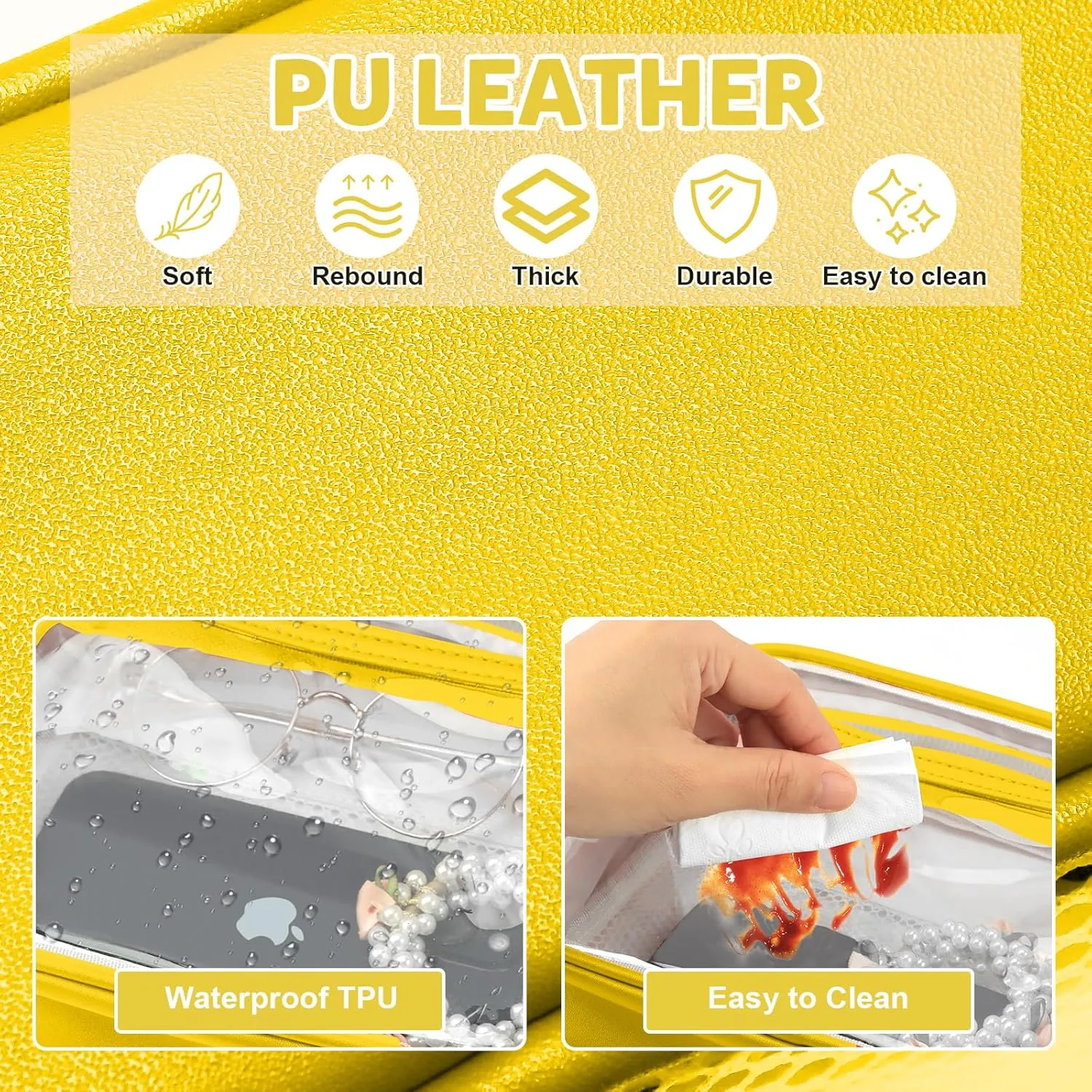 KETIEE Clear Crossbody Bag, Stadium Approved Clear Purse Bag for Concerts Sports Events Festivals