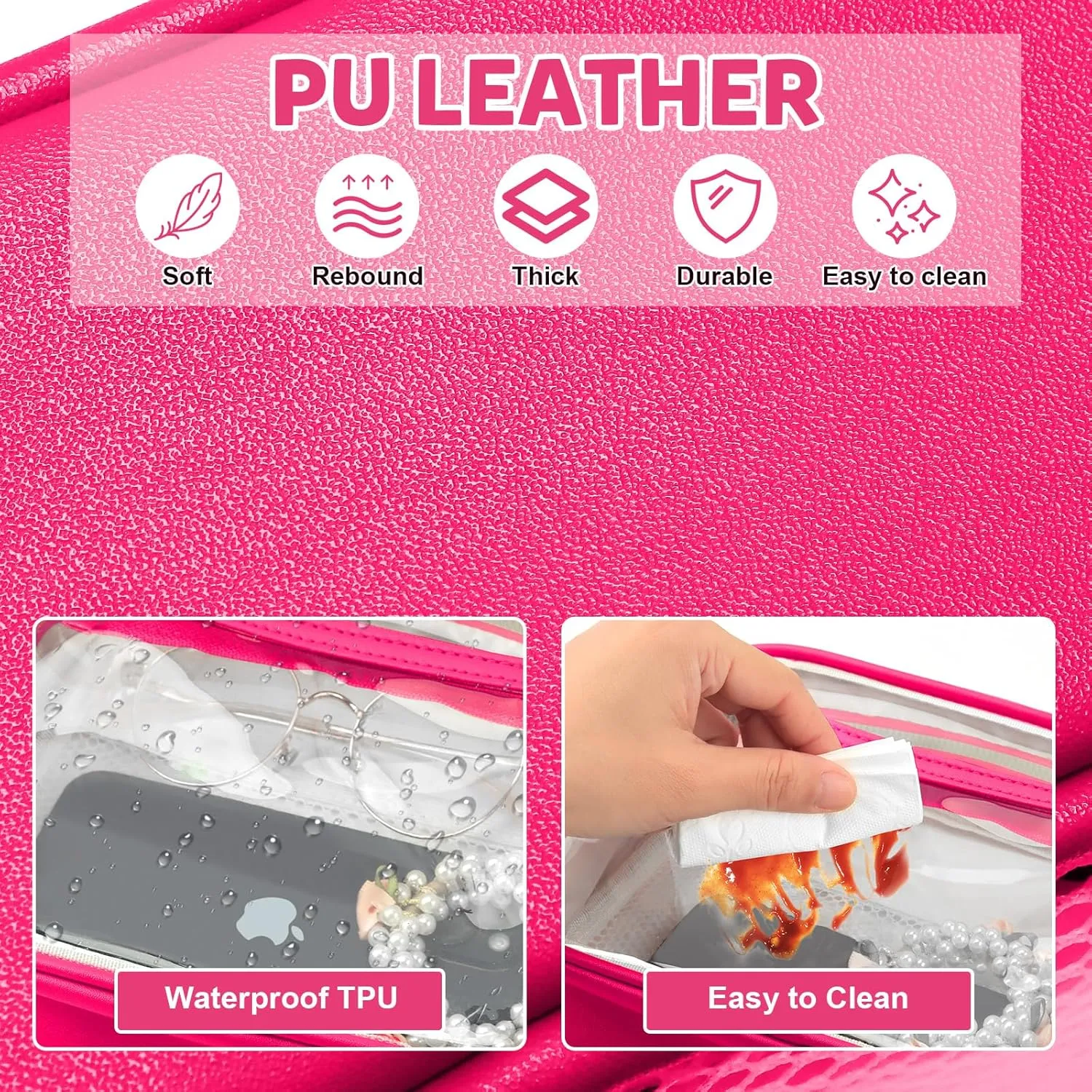 KETIEE Clear Crossbody Bag, Stadium Approved Clear Purse Bag for Concerts Sports Events Festivals