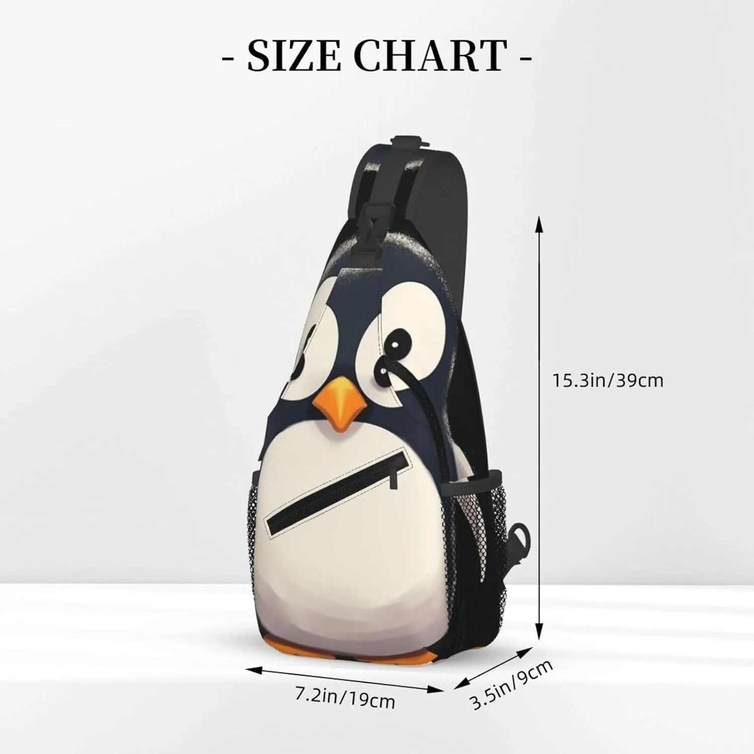 KHiry Sling Bag for Women Men Crossbody Bag Small Sling Backpack Black and white skulls Chest Bag Hiking Daypack
