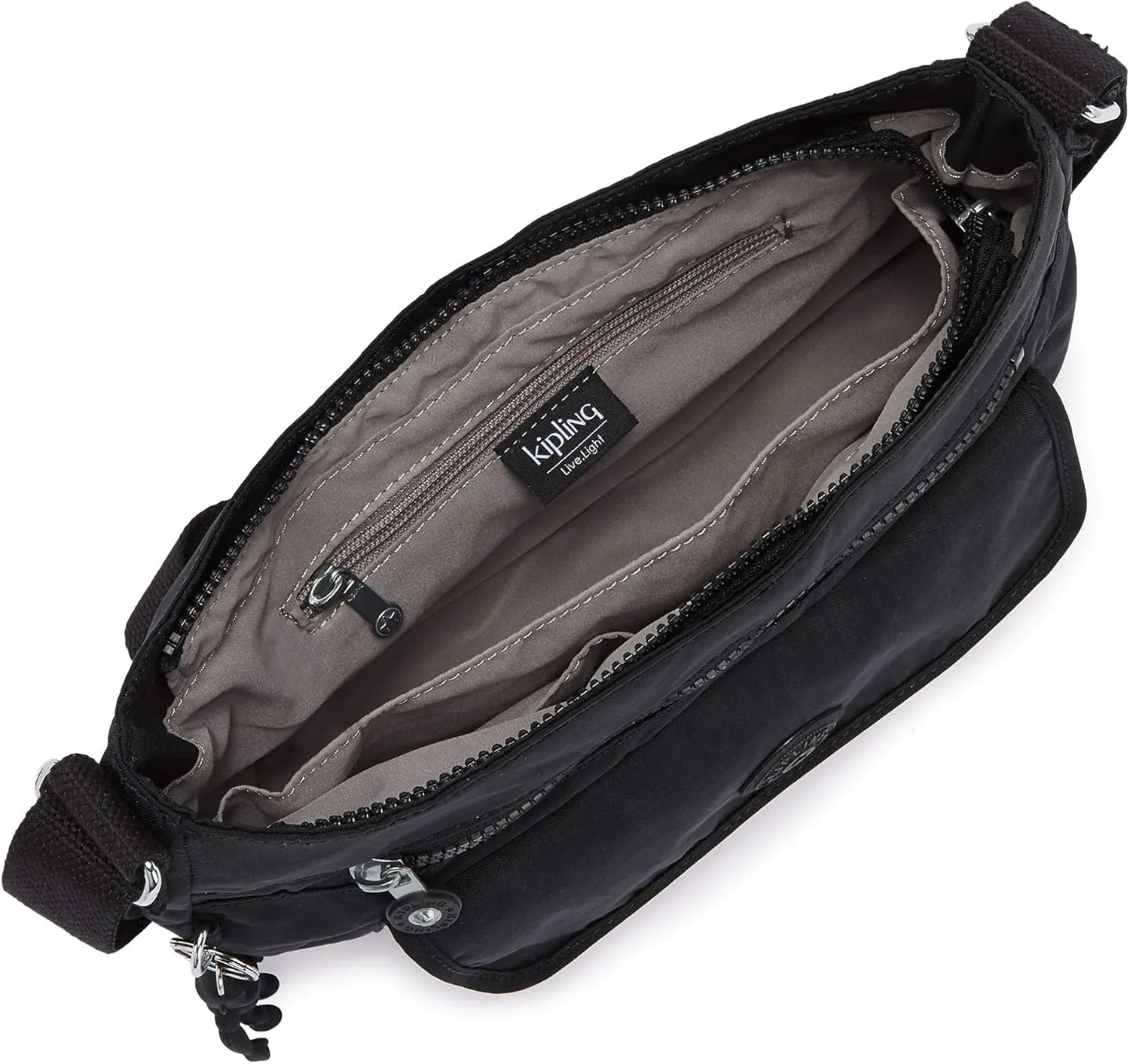 Kipling Syro Crossbody Bag Black Noir