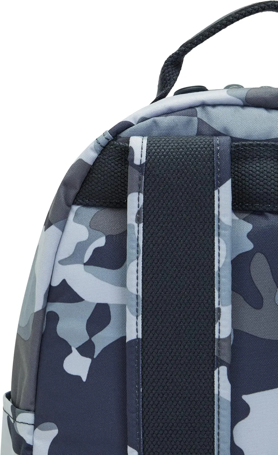 Kipling Women's Seoul Small Backpack, Durable, Padded Shoulder Straps with Tablet Sleeve, Bag, Cool Camo Grey, 10.5''L x 13.75''H x 6.75''D (KI56110HX)