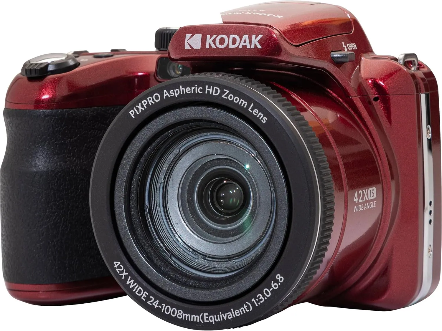 Kodak PIXPRO AZ425 Digital Camera   64GB Memory Card   Camera Case (Black)   USB Card Reader   Table Tripod   Accessories (Red)