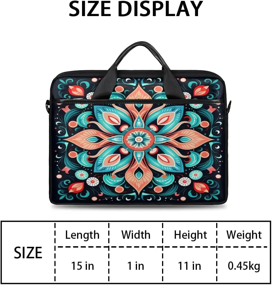 Laptop Shoulder Bag for 13-15 Inch Waterproof Laptop Sleeve Case Bag Slim Computer Carry Case Computer Cases for Laptops